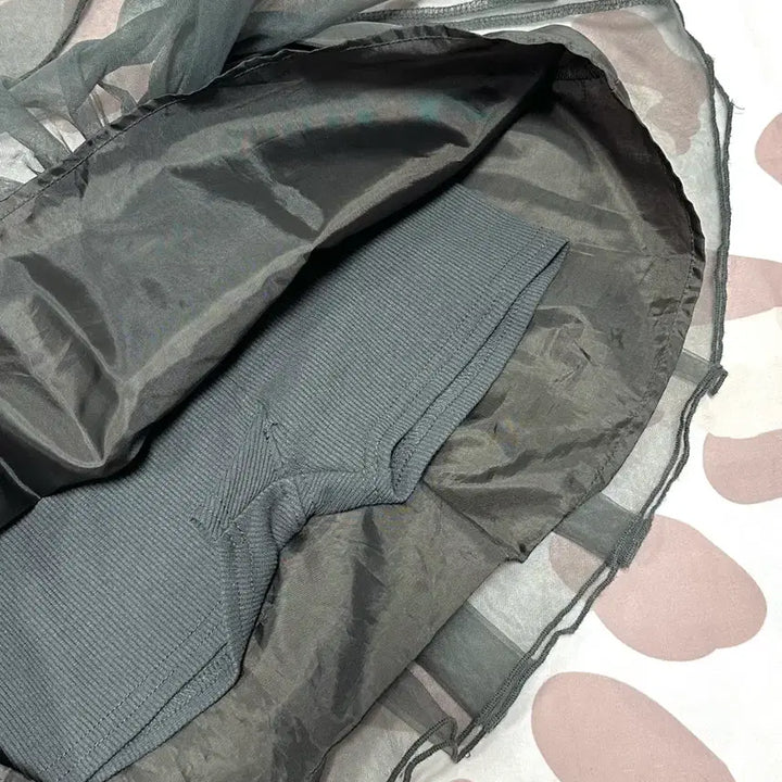 [BUNJANG] Balletcore Grey Mini Tulle Skirt / 러블리 핀터깔 발레코어 그레이 미니 샤스커트