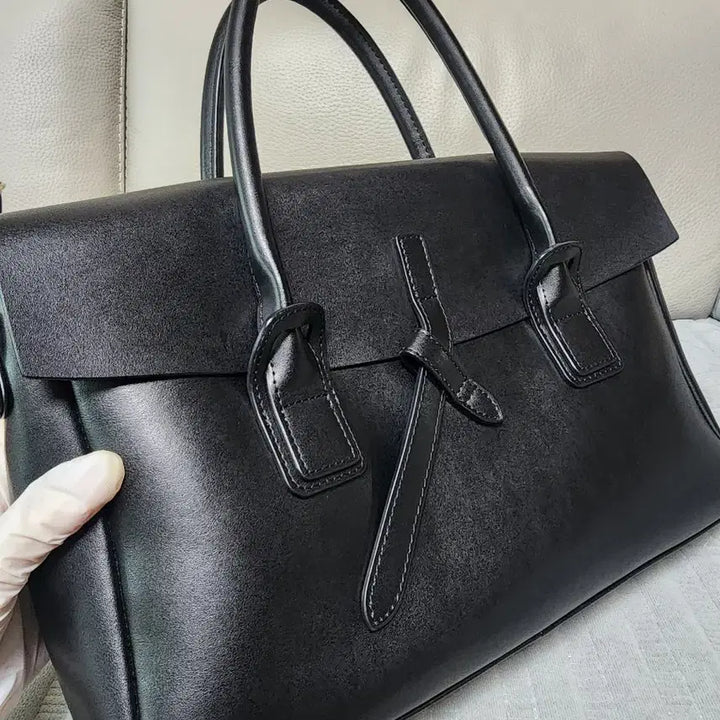 [SOLD OUT] 미착용) 정품 델라스텔라 소가죽100% 토트백 크로스백