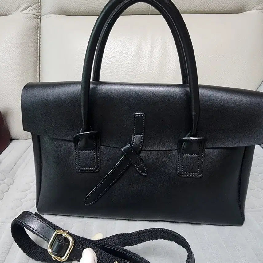 [SOLD OUT] 미착용) 정품 델라스텔라 소가죽100% 토트백 크로스백