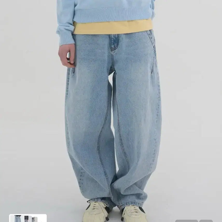 [BUNJANG] NOON Balanced Denim Pants (Light Blue) / 노운balanced denim pants (light blue)