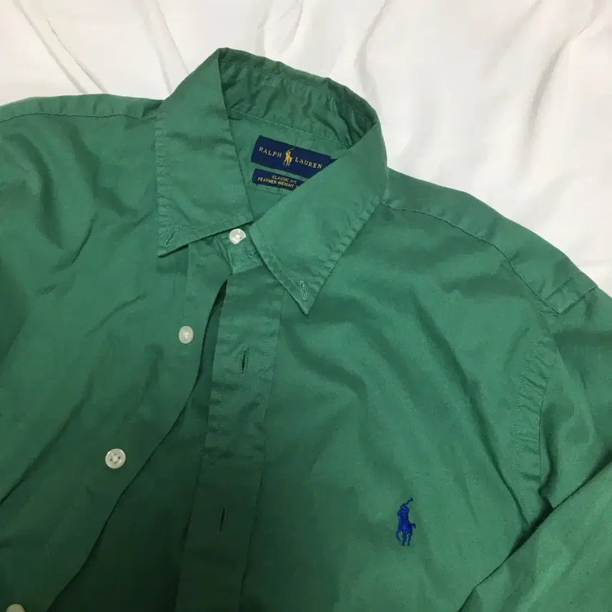 [BUNJANG] Polo Ralph Lauren Green Shirt Size S / 폴로 랄프로렌 그린 셔츠 정품 S