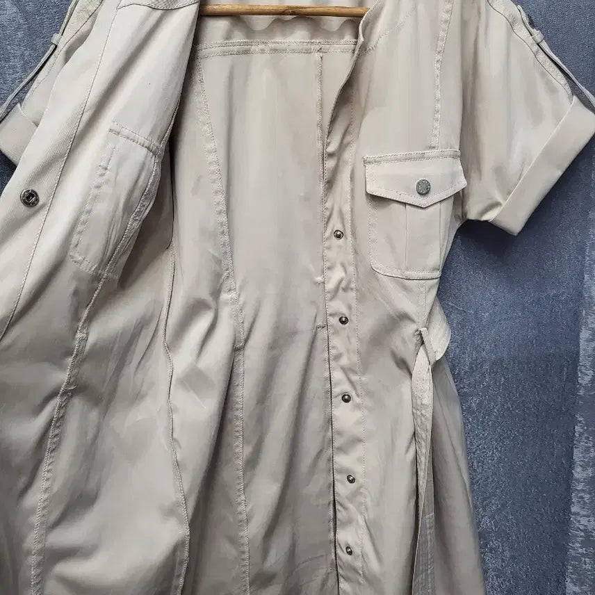 [BUNJANG] Karen Millen Beige Belted Dress UK14 / 카렌밀렌 정품 베이지 벨트 원피스 / UK14 (66~77)