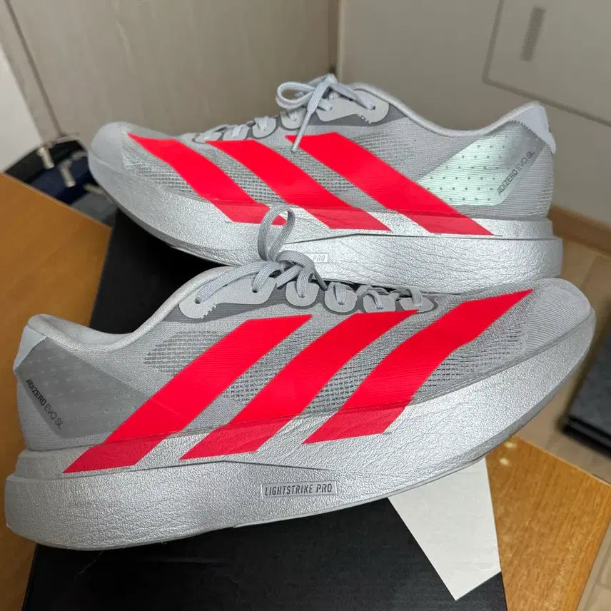 [BUNJANG] Adidas Adizero Adios SL Running Shoes Silver / 아디다스 러닝화 에보SL 280 신품급