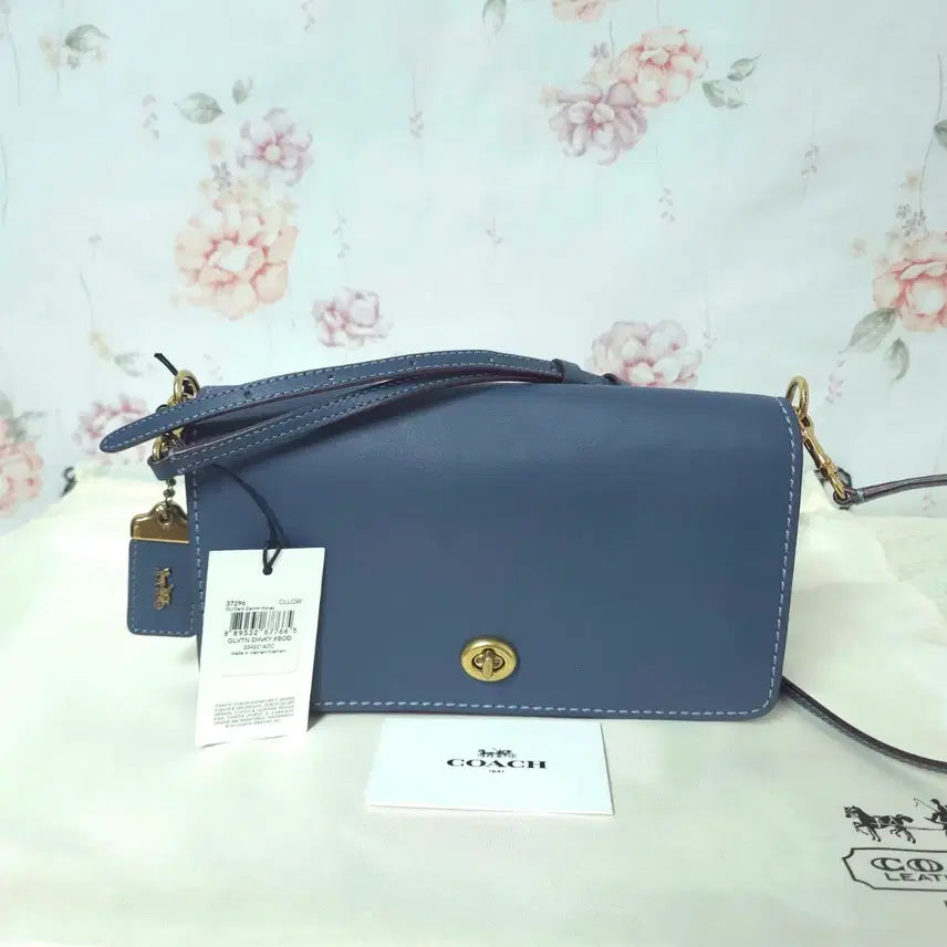 [BUNJANG] Coach Dinky Crossbody Bag Denim Blue / 택새것)코치 딘키 크로스 바디백
