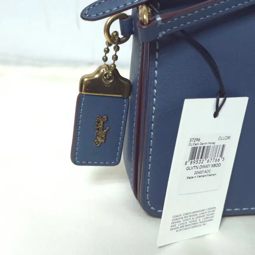 [BUNJANG] Coach Dinky Crossbody Bag Denim Blue / 택새것)코치 딘키 크로스 바디백