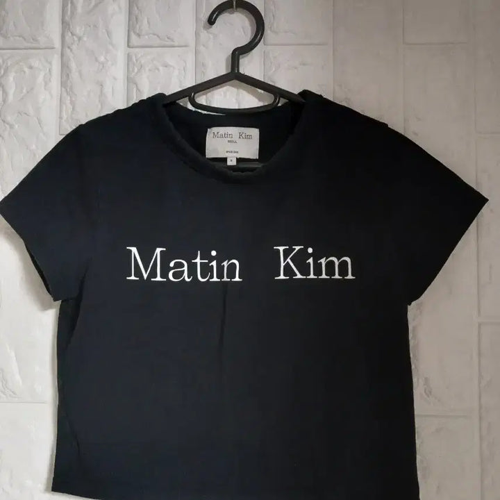 [BUNJANG] Matinkim Black Short-Sleeve T-Shirt Size S / 마뗑킴 블랙 반팔 티셔츠 S사이즈