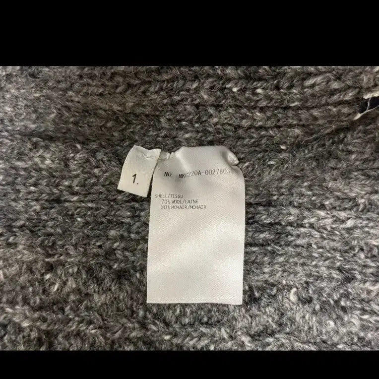 [BUNJANG] Thom Browne Cable Knit Mohair Cardigan / [ 1 사이즈 ] 톰브라운 사선 완장 아란 케이블 모헤어 가디건