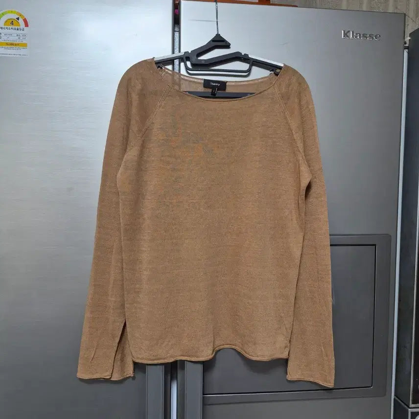 [SOLD OUT] 띠어리 카멜 린넨 니트