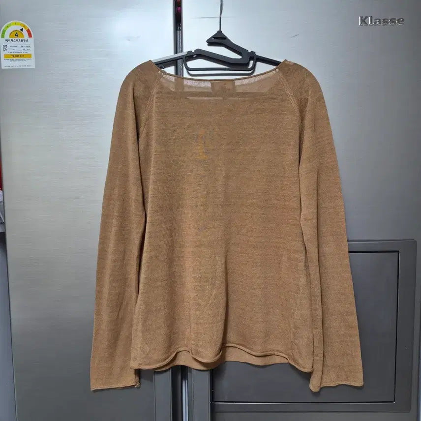 [SOLD OUT] 띠어리 카멜 린넨 니트