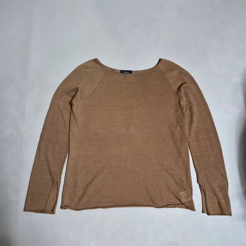 [SOLD OUT] 띠어리 카멜 린넨 니트