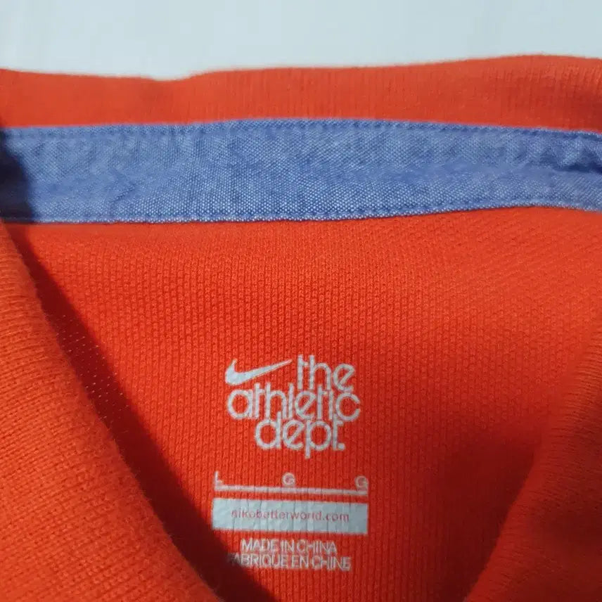 [BUNJANG] Nike Orange Collar Short Sleeve T-Shirt M/95 / 나이키 카라반팔티 오렌지컬러 M 95