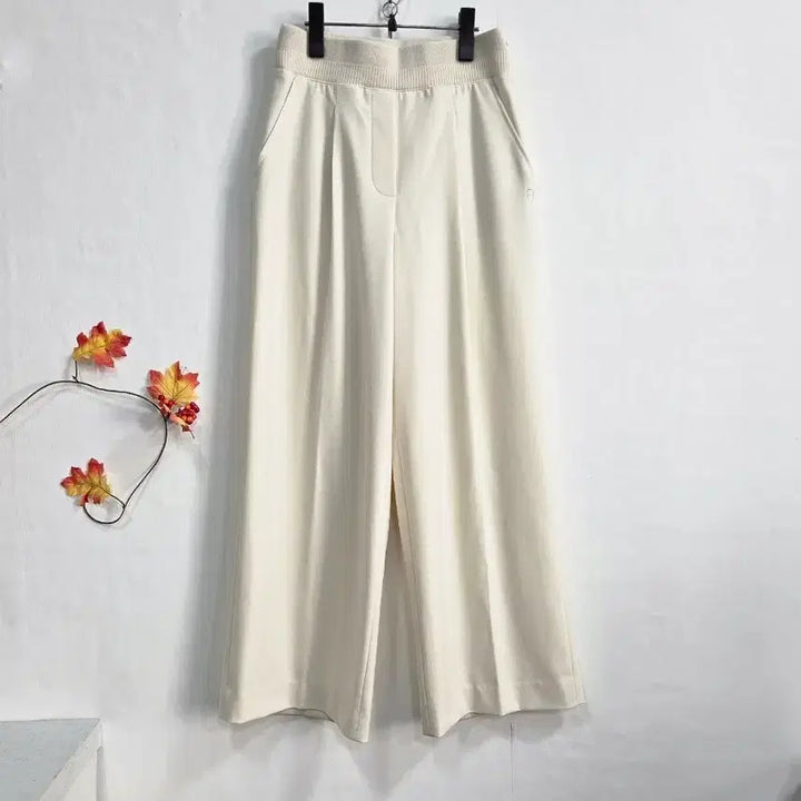 [BUNJANG] Aigner Ivory Wide Pants / 아이그너AIGNER 아이보리 와이드 팬츠 30