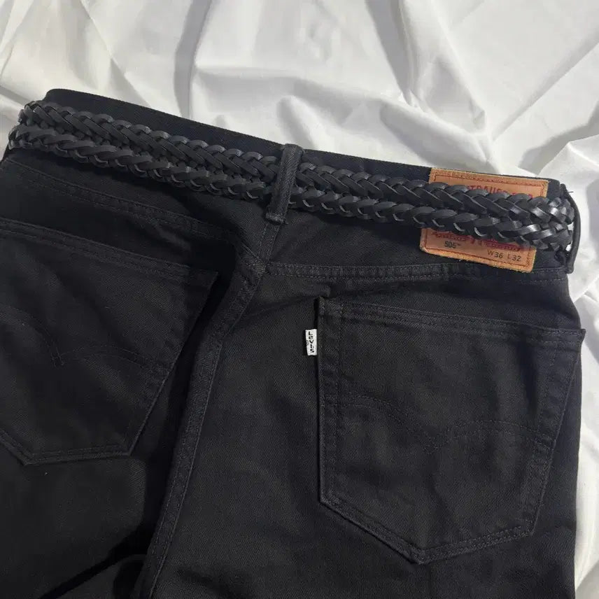 [BUNJANG] Liberal Woven Western Leather Belt / Liberal 위빙 웨스턴 레더 벨트