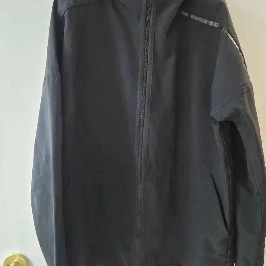 [BUNJANG] Adidas Black Reversible Hooded Zip-Up Jacket / 아디다스 블랙 후드 집업 자켓 양면