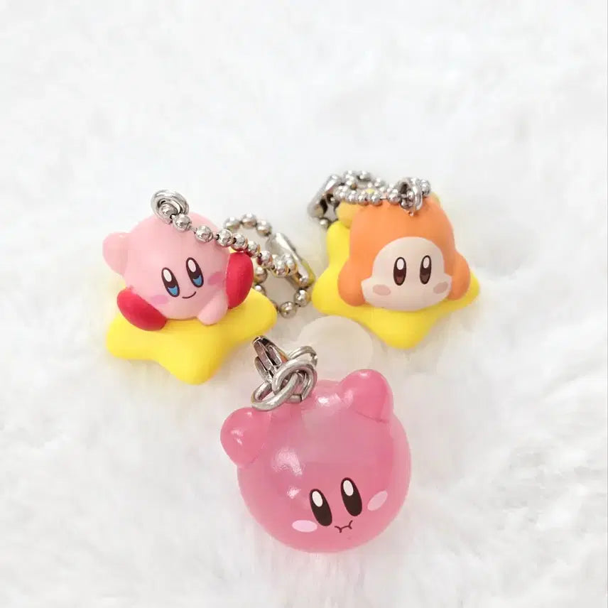 [BUNJANG] Kirby Mesirushi &amp; Jelly Keychain Set / 별의커비 메지루시&amp;젤리 키링 세트