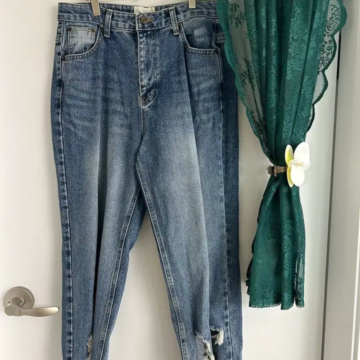 [BUNJANG] X2 Denim Pants with Slit Detail / X2 데님 팬츠 (트임 디테일) 라지