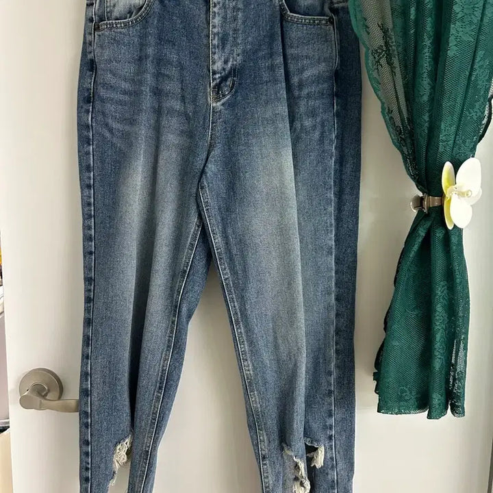 [BUNJANG] X2 Denim Pants with Slit Detail / X2 데님 팬츠 (트임 디테일) 라지