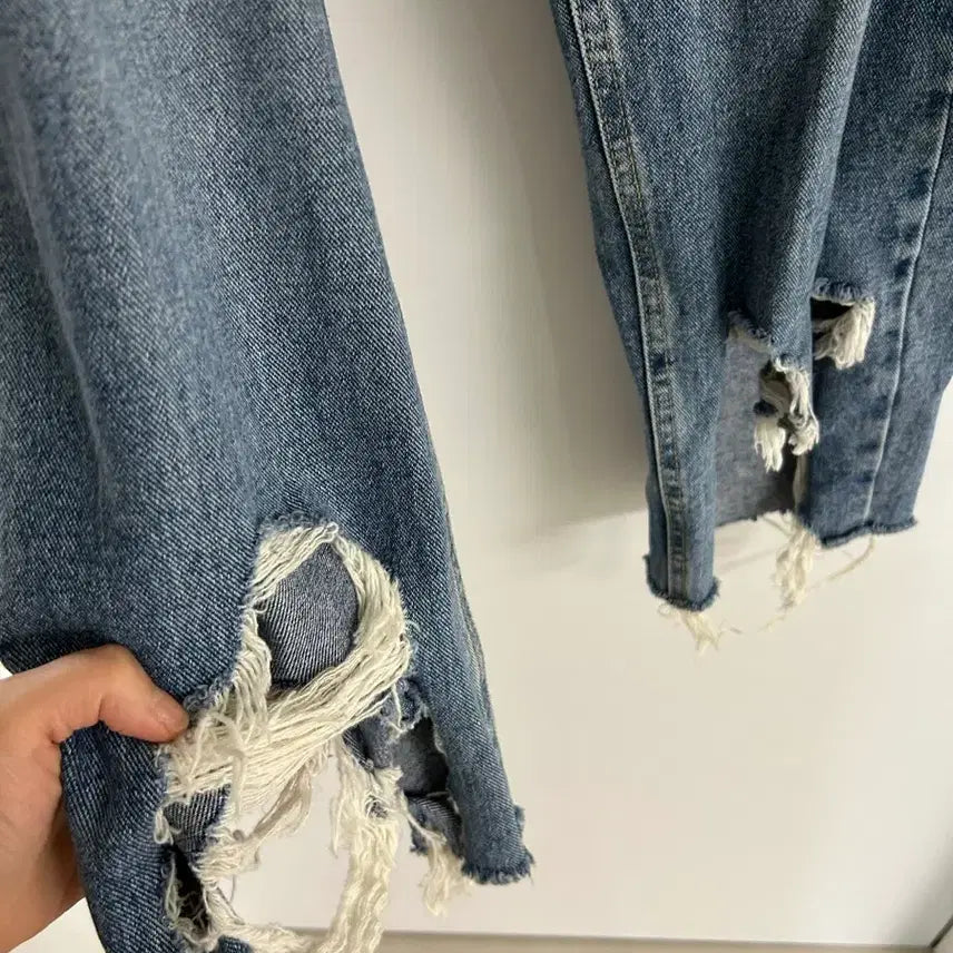 [BUNJANG] X2 Denim Pants with Slit Detail / X2 데님 팬츠 (트임 디테일) 라지