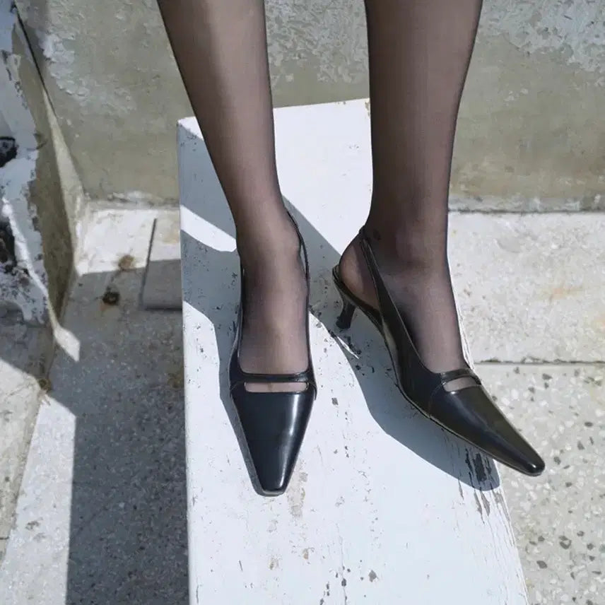 [BUNJANG] Pieton Cara Sling-back Shoes Black 37.5 / (새상품) 피에톤 pieton CARA sling-back 블랙
