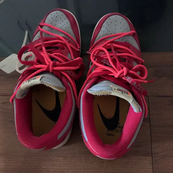 [BUNJANG] Nike x Off-White Dunk Low University Red / 나이키 x 오프화이트 덩크 로우 유니버시티 레드 260