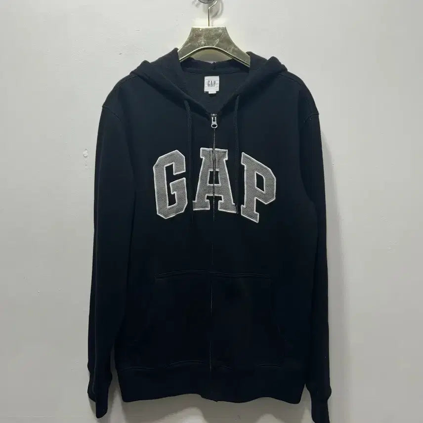 [SOLD OUT] GAP 갭 블랙 후드 집업 S