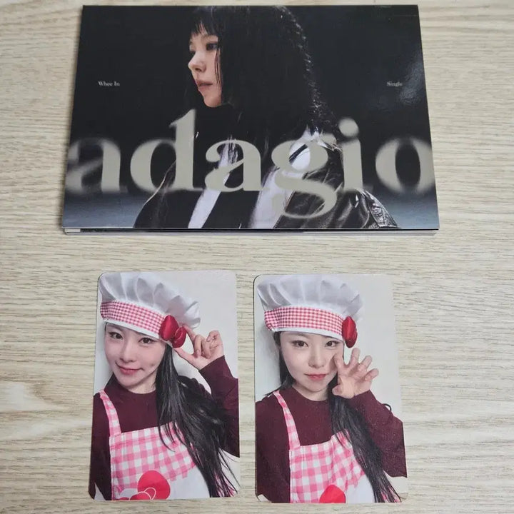 [BUNJANG] MAMAMOO WheeIn Apple Music Lucky Draw Chef Photocard + Adagio Unsealed Album / 마마무 휘인 애플뮤직 럭드 셰프 포카 + 아다지오 adagio 개봉앨범
