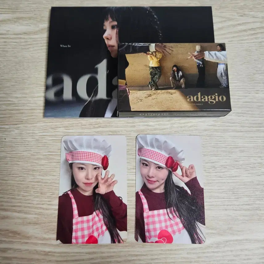 [BUNJANG] MAMAMOO WheeIn Apple Music Lucky Draw Chef Photocard + Adagio Unsealed Album / 마마무 휘인 애플뮤직럭드 셰프포카 + 아다지오 adagio 개봉앨범