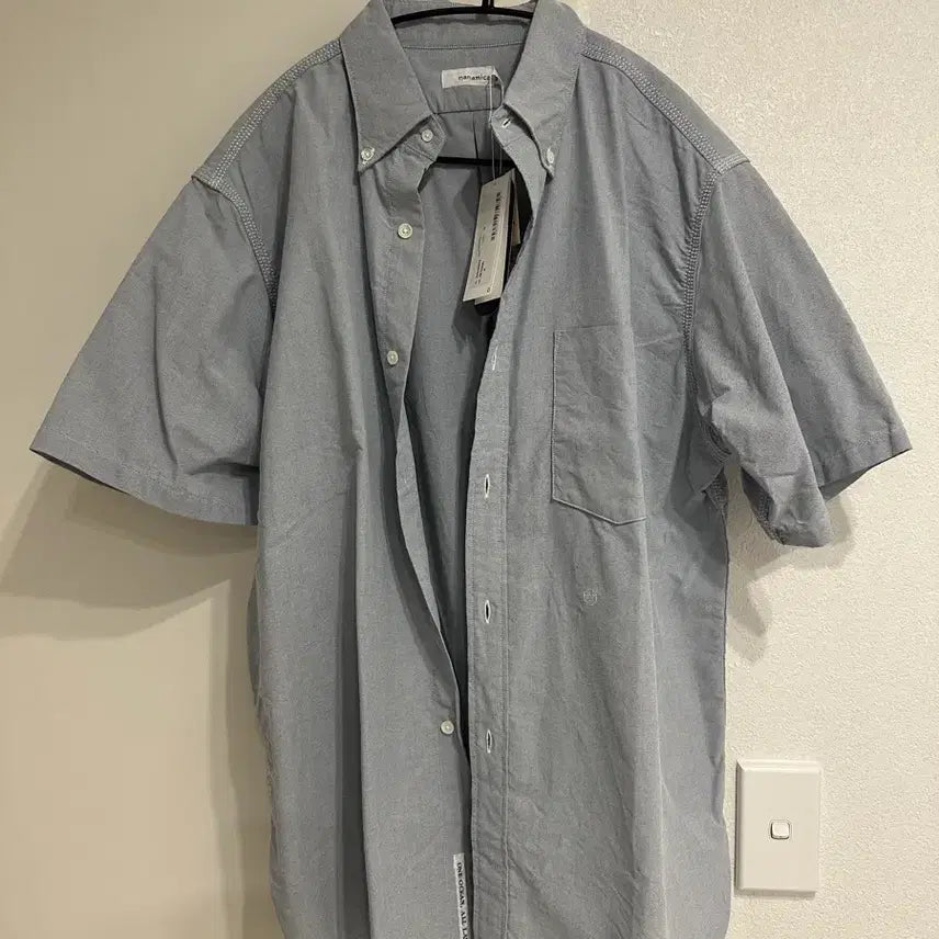 [SOLD OUT] 나나미카 버튼다운 윈드셔츠 반팔