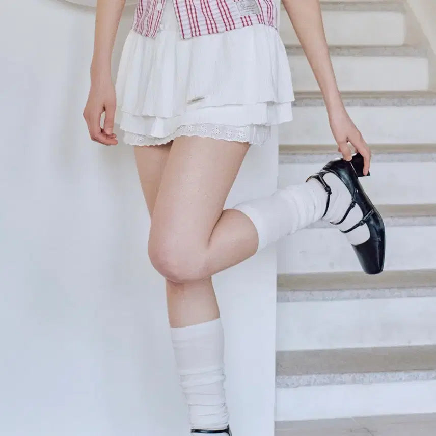 [SOLD OUT] 제로플래닛 레이 튜튜 스커트 팬츠 white