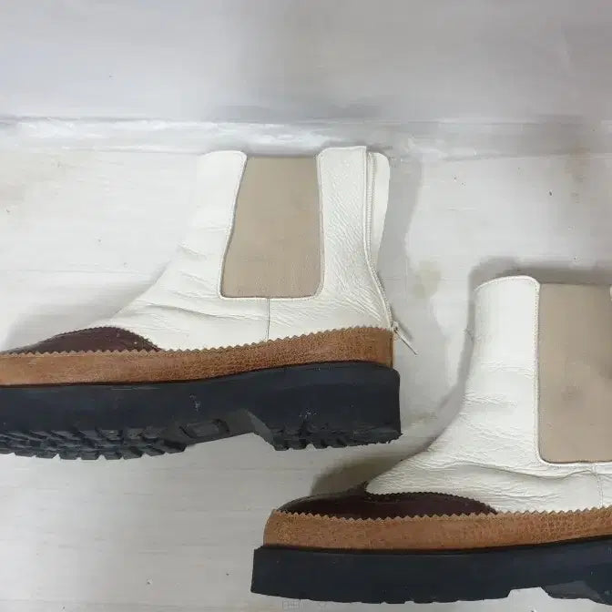[BUNJANG] Acrobat 3-Color Wingtip Chelsea Boots / 아크로밧 (Acrobat 정품)디자이너 슈즈  3색배색 윙팁 첼시부츠