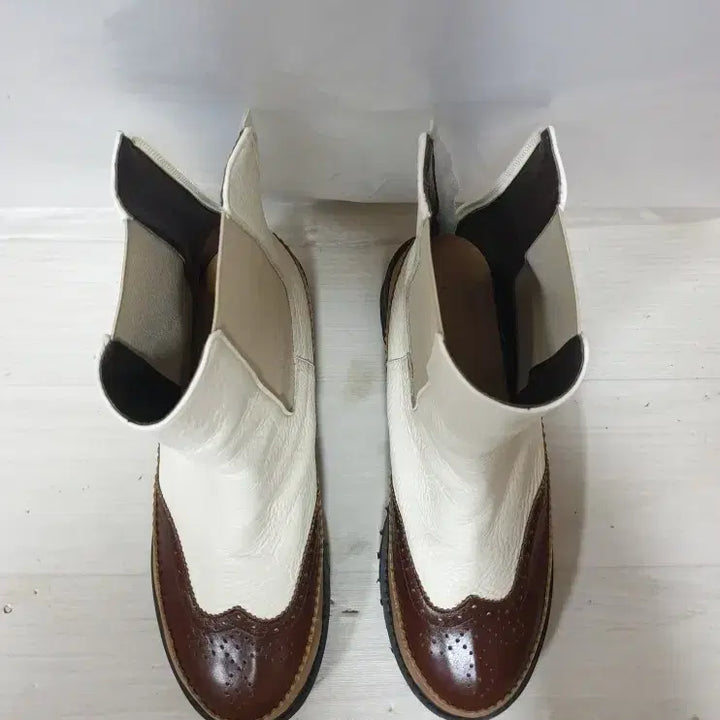 [BUNJANG] Acrobat 3-Color Wingtip Chelsea Boots / 아크로밧 (Acrobat 정품)디자이너 슈즈  3색배색 윙팁 첼시부츠