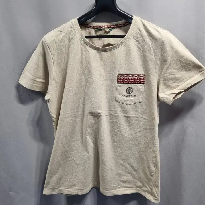 [BUNJANG] Beanpole Pocket Short-Sleeve T-Shirt Beige Size 100 / 빈폴 포켓 반팔 티셔츠 베이지 100