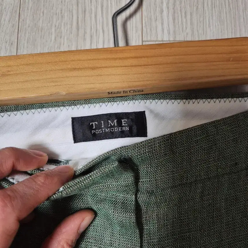 [BUNJANG] Time Mint Linen Slacks / 타임 민트색 마바지 슬랙스 61-90