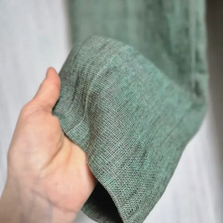 [BUNJANG] Time Mint Linen Slacks / 타임 민트색 마바지 슬랙스 61-90