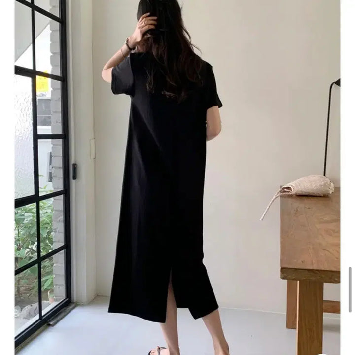 [SOLD OUT] (새상품) 10가트 블랙 반팔 롱 원피스 임부복 임부원피스