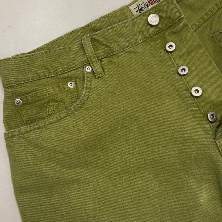 [BUNJANG] Stussy Big Ol Jeans Green / 스투시 빅올진 그린