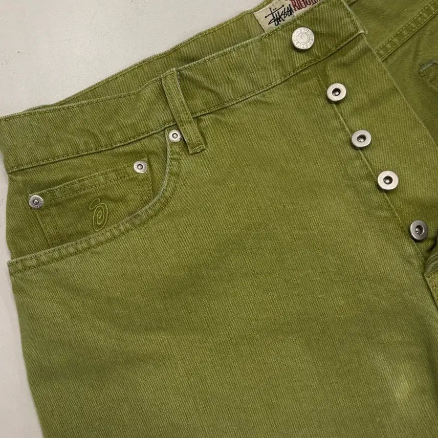 [BUNJANG] Stussy Big Ol Jeans Green / 스투시 빅올진 그린