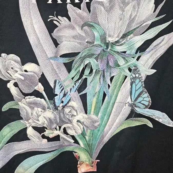 [BUNJANG] Wooyoungmi Back Logo Floral T-shirt / 우영미 백로고 플라워 반팔