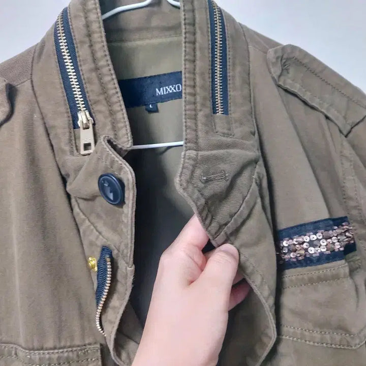 [BUNJANG] MIXXO Khaki Green Field Jacket / 미쏘 자켓