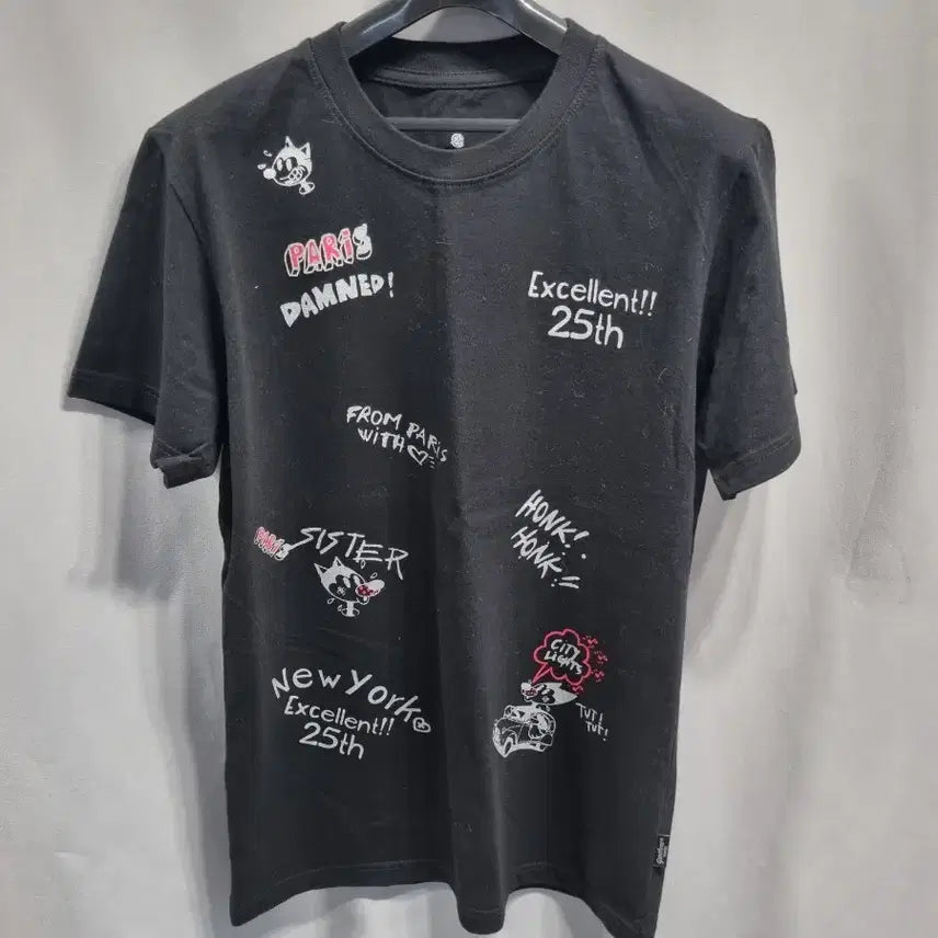 [BUNJANG] GANTHRE by MARIE Printed Short Sleeve T-Shirt (L) / GANTHRE by MARIE 프린팅 반팔티 L