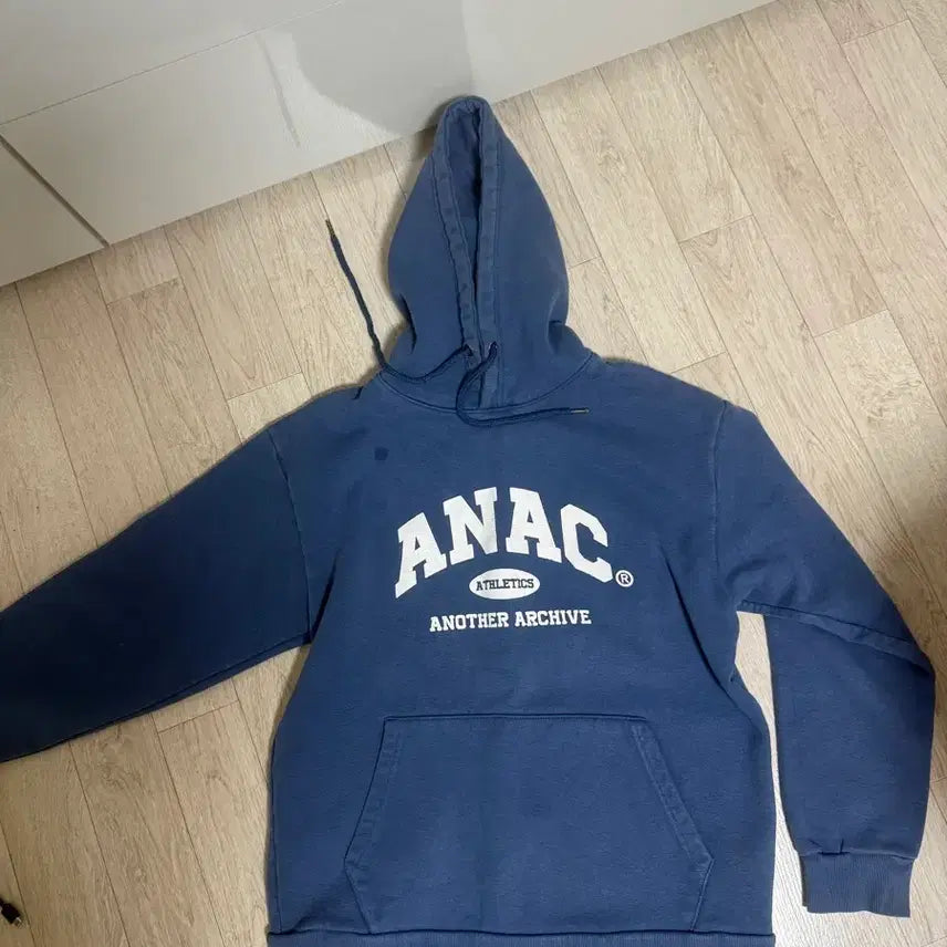 [BUNJANG] ANAC Another Archive Navy Hoodie (Size L) / 어나더 아카이브 후드티 ANAC 네이비