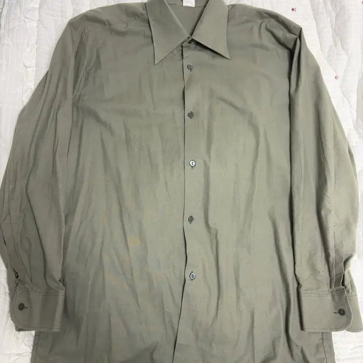 [BUNJANG] 1987 Czech Military M21 Khaki Shirt (Approx. Size 105) / [연휴할인] 80s 체코군 보급 M21 카키 셔츠(105상당)