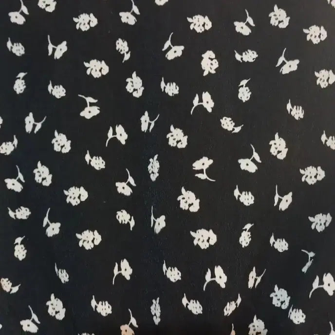 [BUNJANG] Plastic Island Black Floral Long Dress (Size S) / 블랙 잔꽃무늬 롱 원피스55