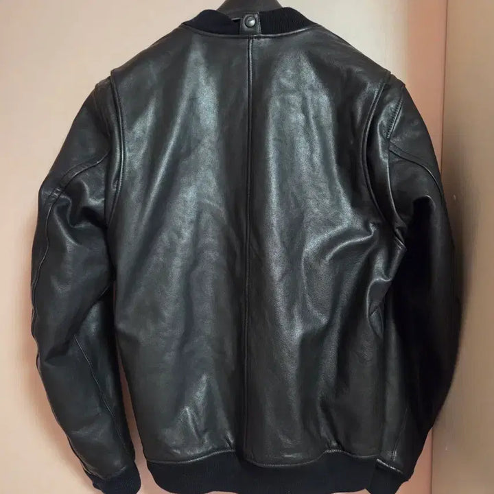 [SOLD OUT] ENGINEHAWK 블랙 양가죽 봄버 자켓