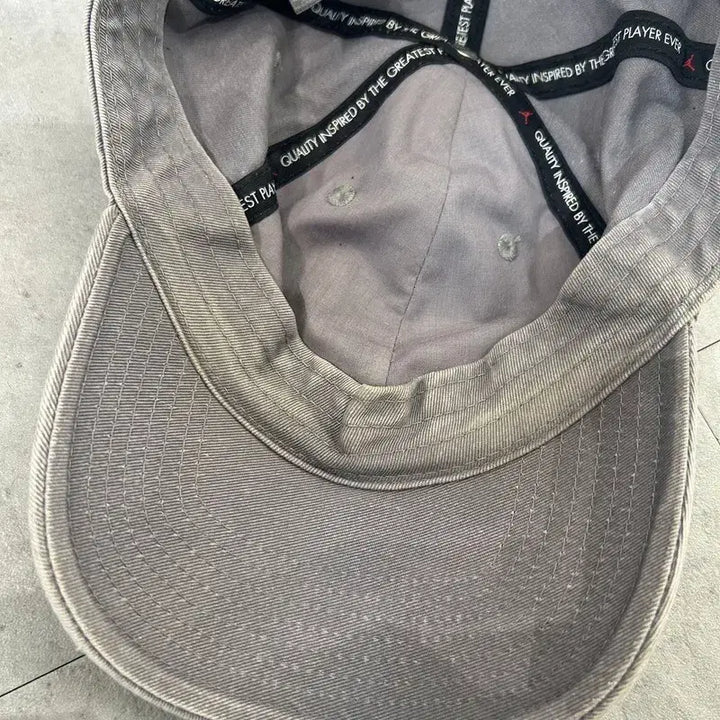[SOLD OUT] 프리 나이키 조던 점프맨 워시드 볼캡 모자 그레이