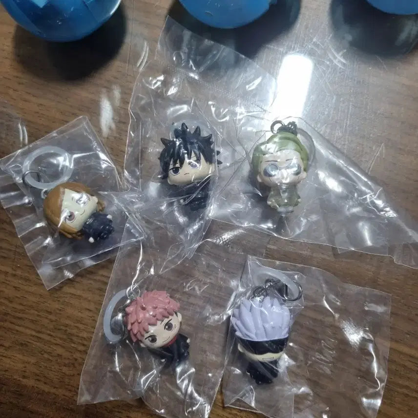 [BUNJANG] Jujutsu Kaisen Mejirushi Figure Keyring Bundle Set / 주술회전 메지루시 피규어 키링 5종 일괄