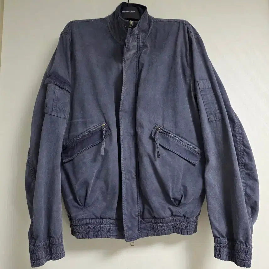 [BUNJANG] 999 Humanity Adventure Dyed Bomber Jacket Purple Charcoal Size 3 / 999휴머니티 어드벤처 다이드 봄버 3사이즈 퍼플차콜