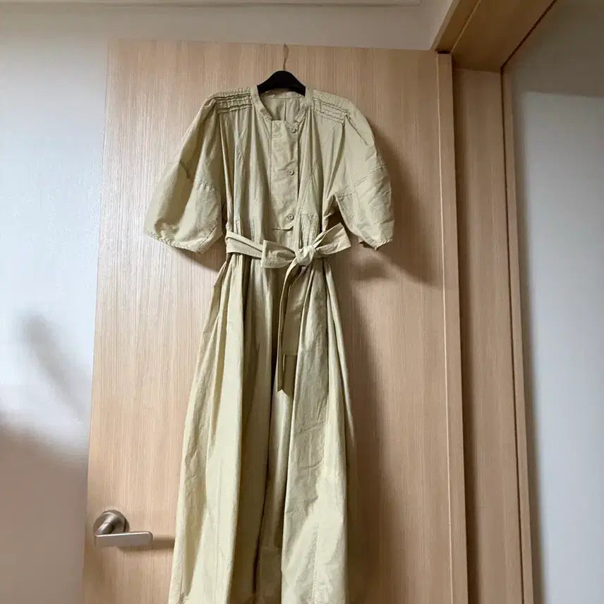 [BUNJANG] System Belted Pintuck Long Dress / 시스템 벨티드 핀턱 원피스