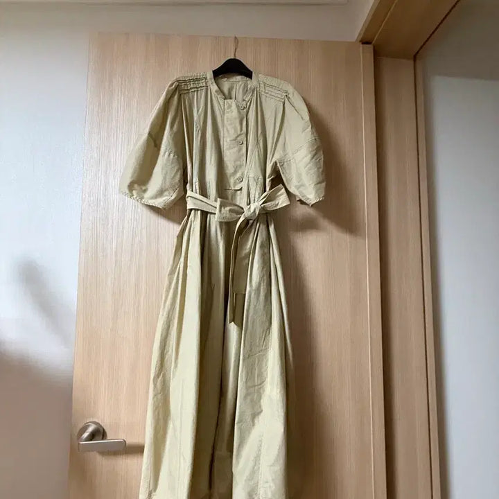 [BUNJANG] System Belted Pintuck Long Dress / 시스템 벨티드 핀턱 원피스