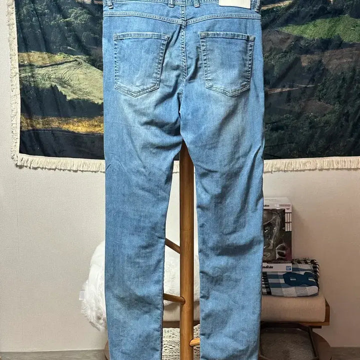 [BUNJANG] Allegri Slim Straight Denim Pants (Light Blue, Size 31) / 알레그리 슬림스트레이트데님팬츠/31/연청